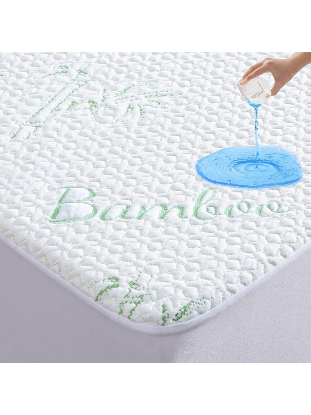 Breathable Waterproof Twin Mattress Protector Pad Cover - Deep Pocket 6-16” Fit